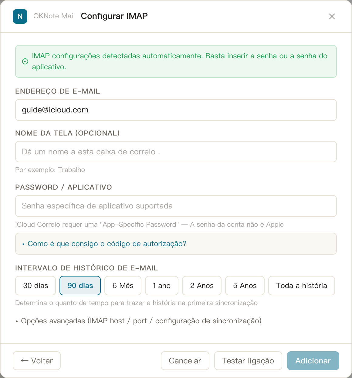 Email · · Resolução de problemas de correio