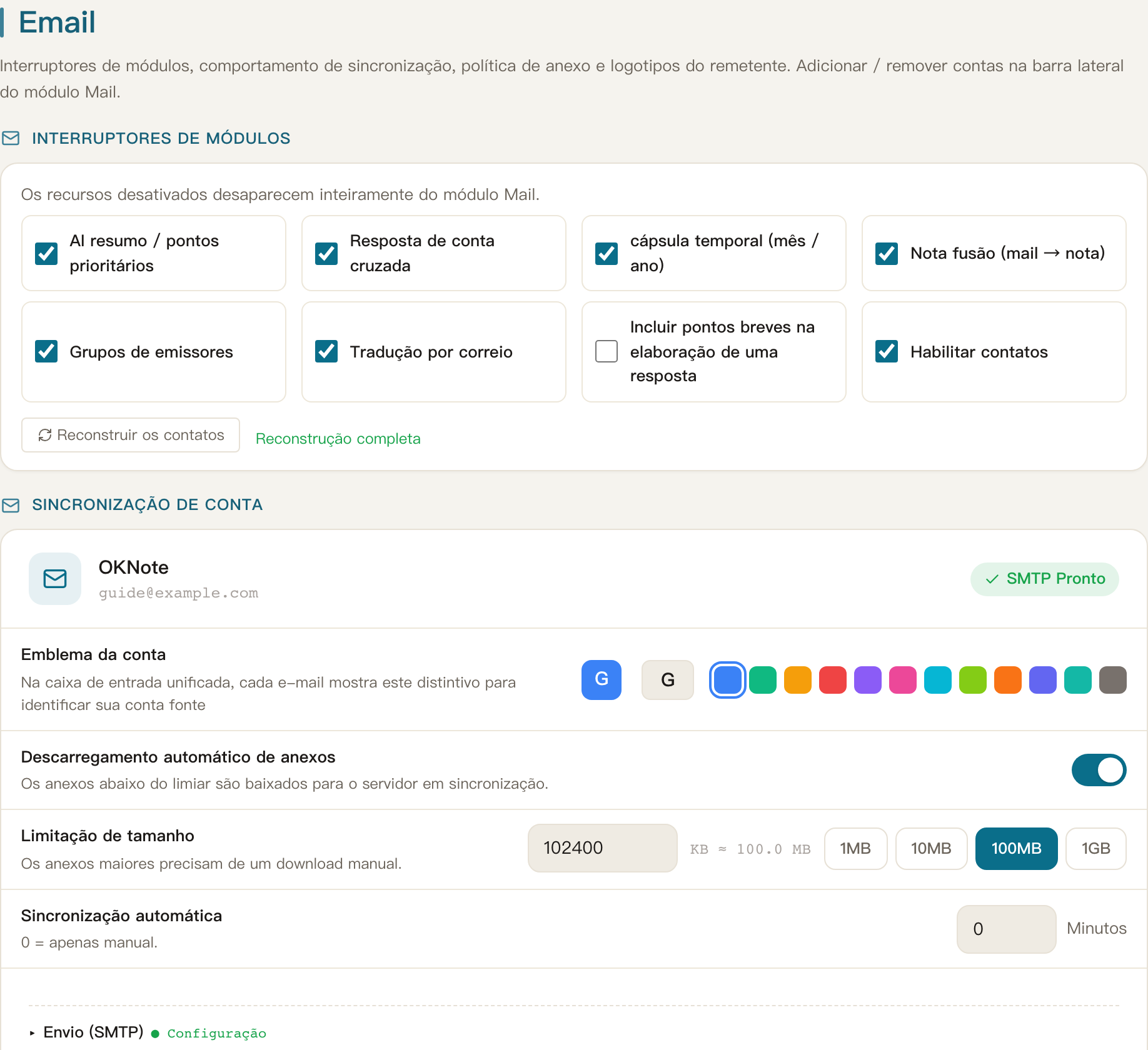 Email · As características do AI