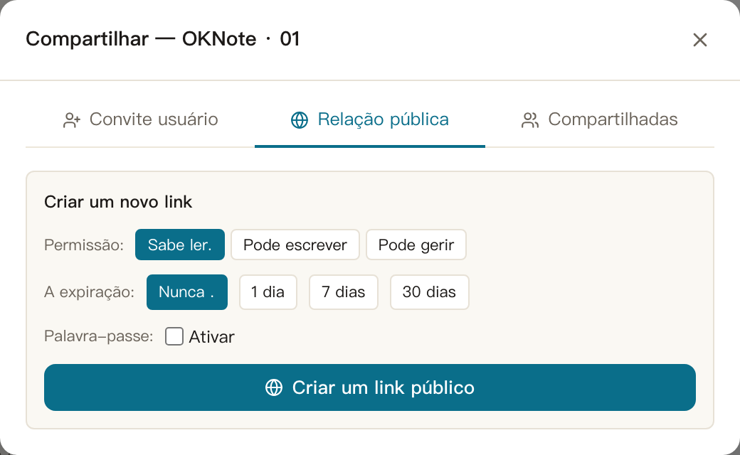 Acesso externo · Após a publicação: verifique sincronização, partilha e arquivos
