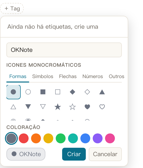 Notas · Tags: um segundo eixo através de cadernos